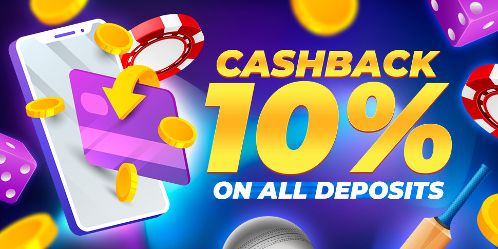 10% cashback on all deposits