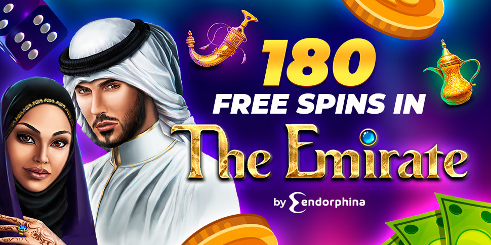 180 Free Spins in The Emirate by Endorphina