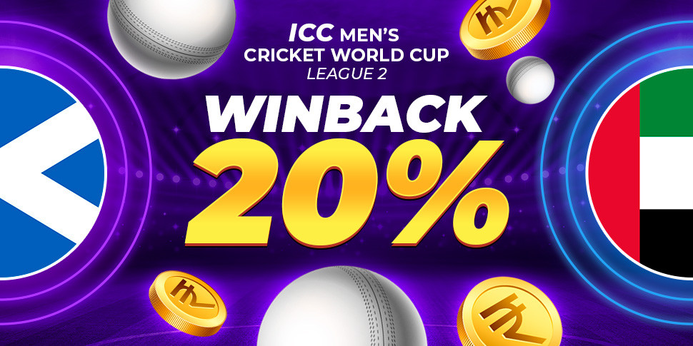 Winback +20% Free Bet — RajBet