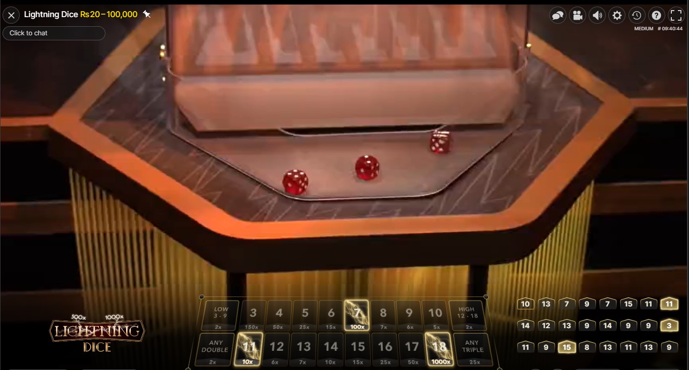 Lightning dice live Lightning dice live